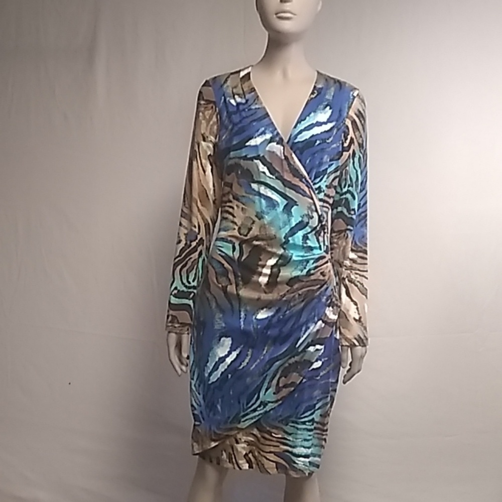 Cache Ruched Dress Size Large